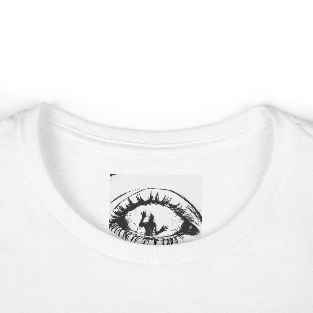Graphic Tee — Femme Noir Gun Girl with Japanese Kanji