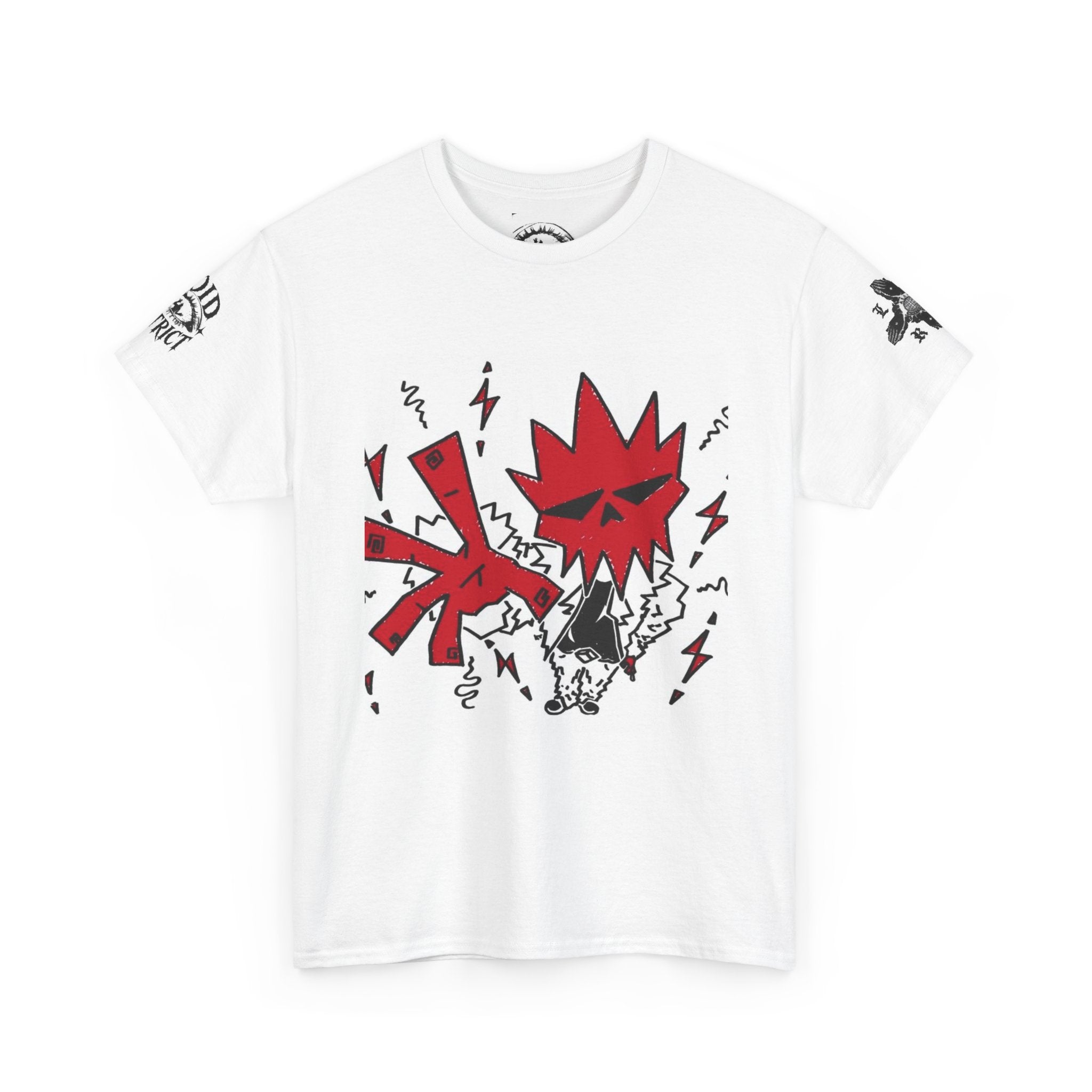 Graphic Tee — Red Exploding Star Streetwear T-Shirt