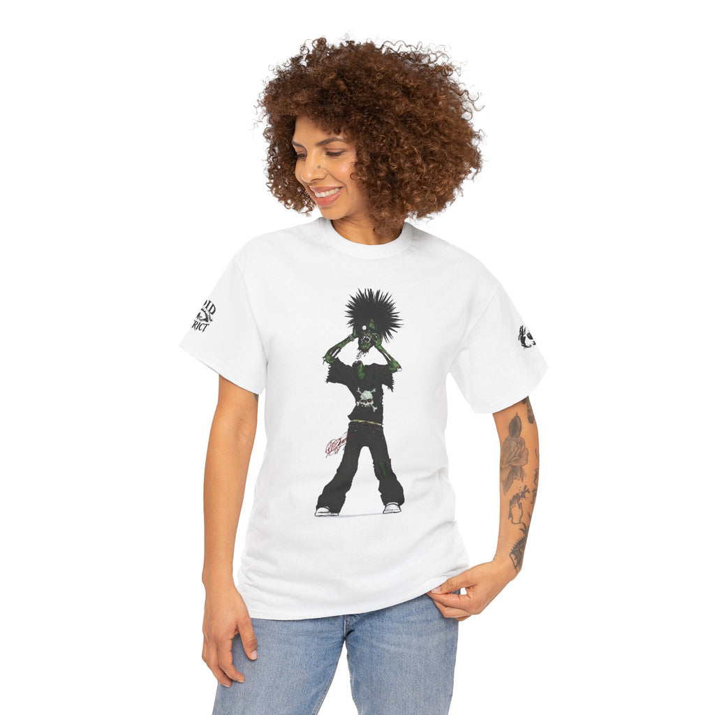 Graphic Tee — Punk Silhouette Front & “BLAH BLAH” Back