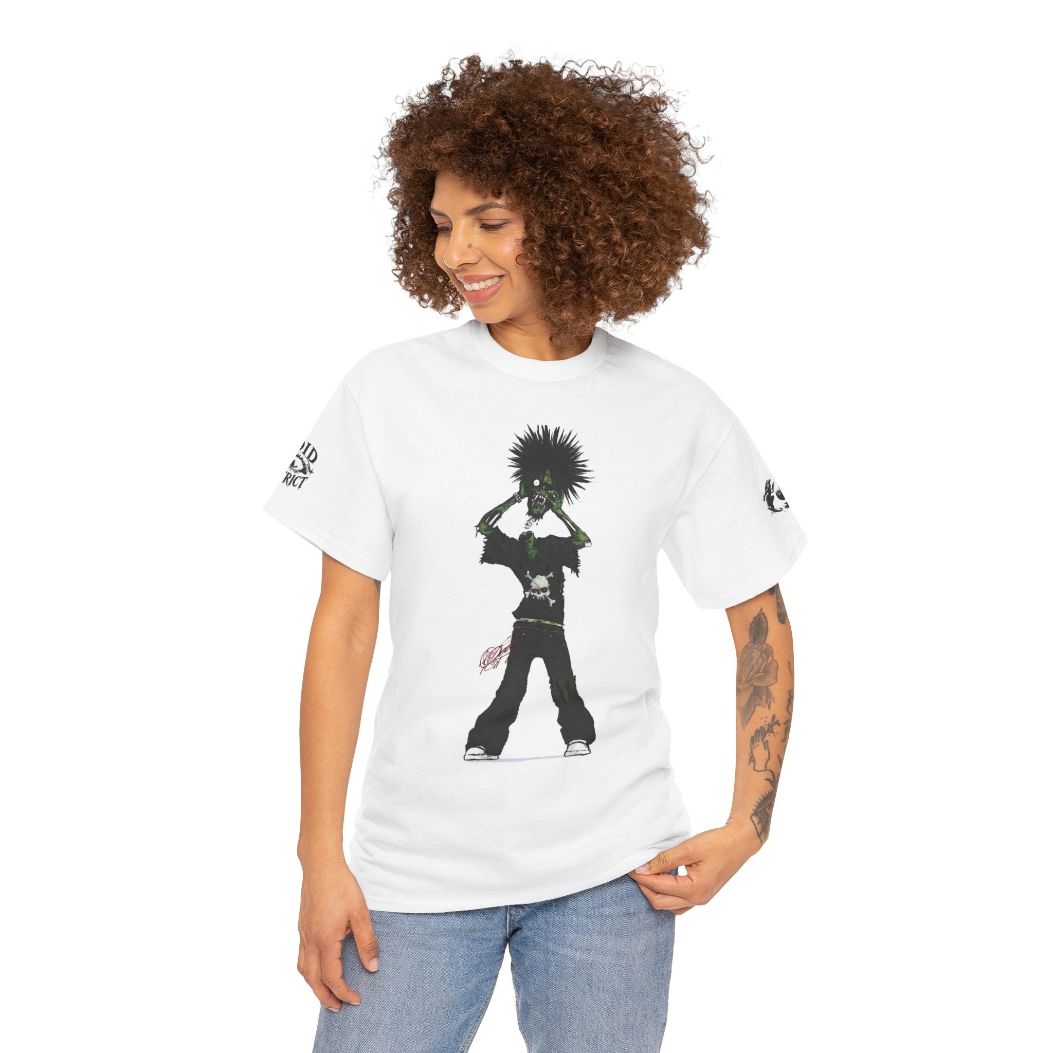 Graphic Tee — Punk Silhouette Front & “BLAH BLAH” Back