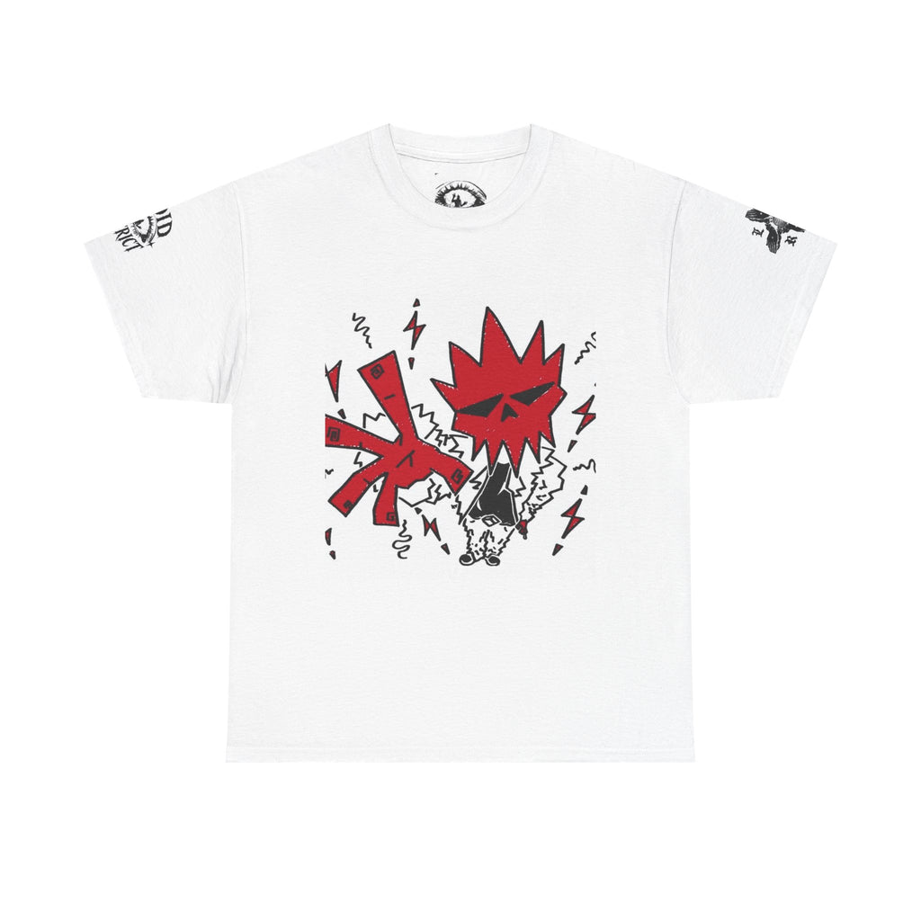 Graphic Tee — Red Exploding Star Streetwear T-Shirt
