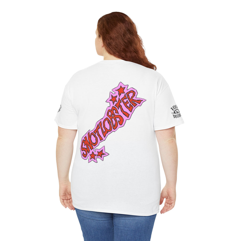 Spider Graphic Tee — "Skullobster" Pink Retro Streetwear T-Shirt