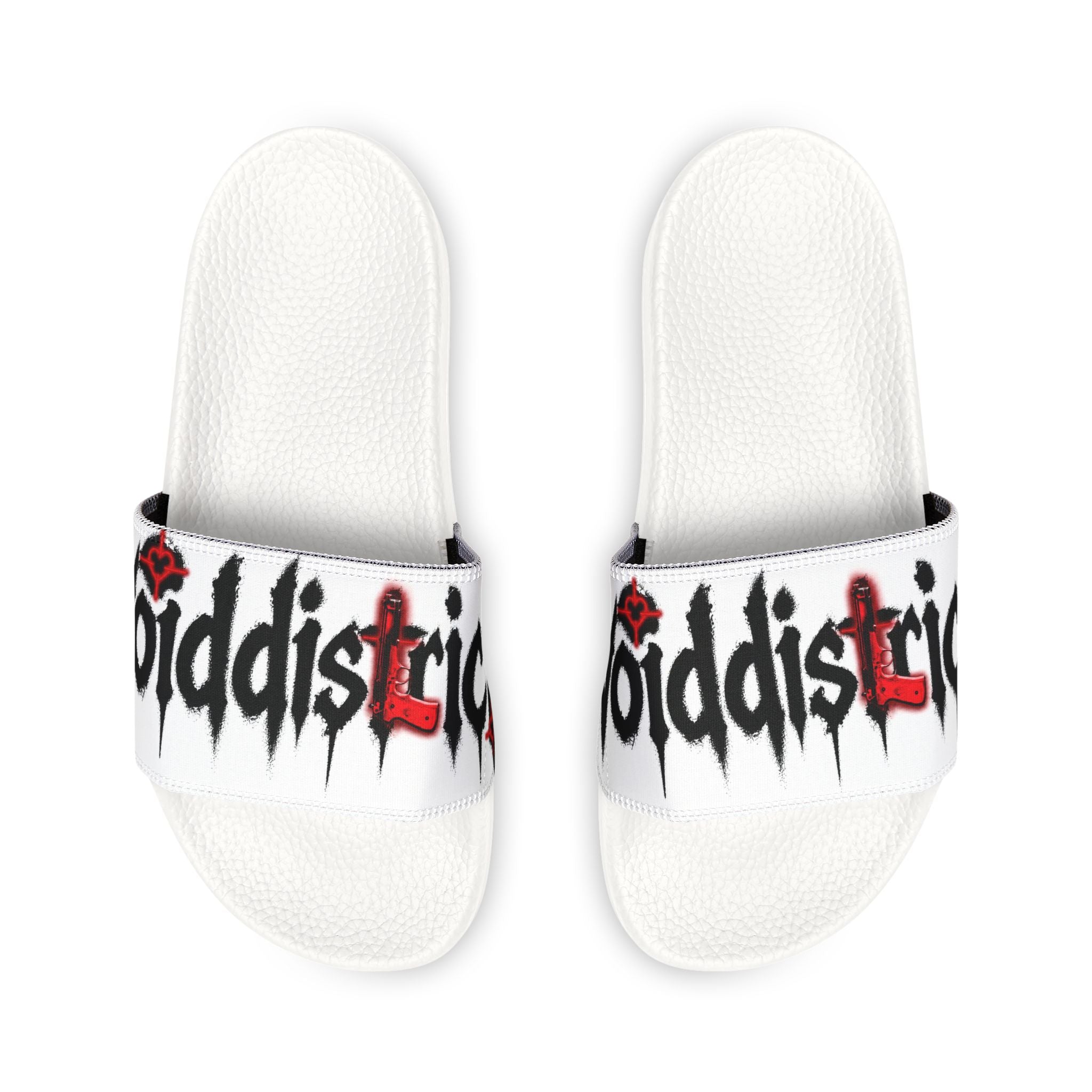 Men's Graphic Slide Sandals — Removable Strap Bold Logo