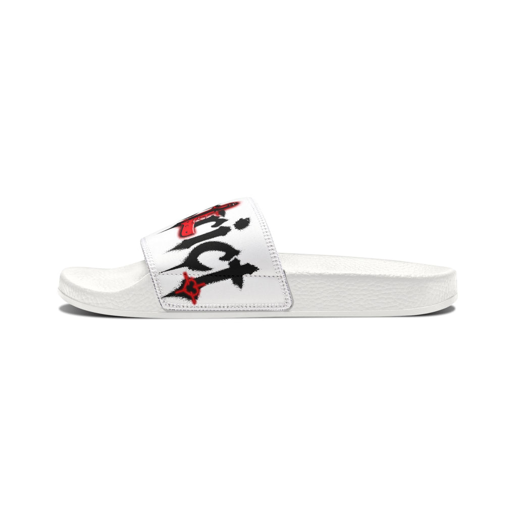 Men's Graphic Slide Sandals — Removable Strap Bold Logo