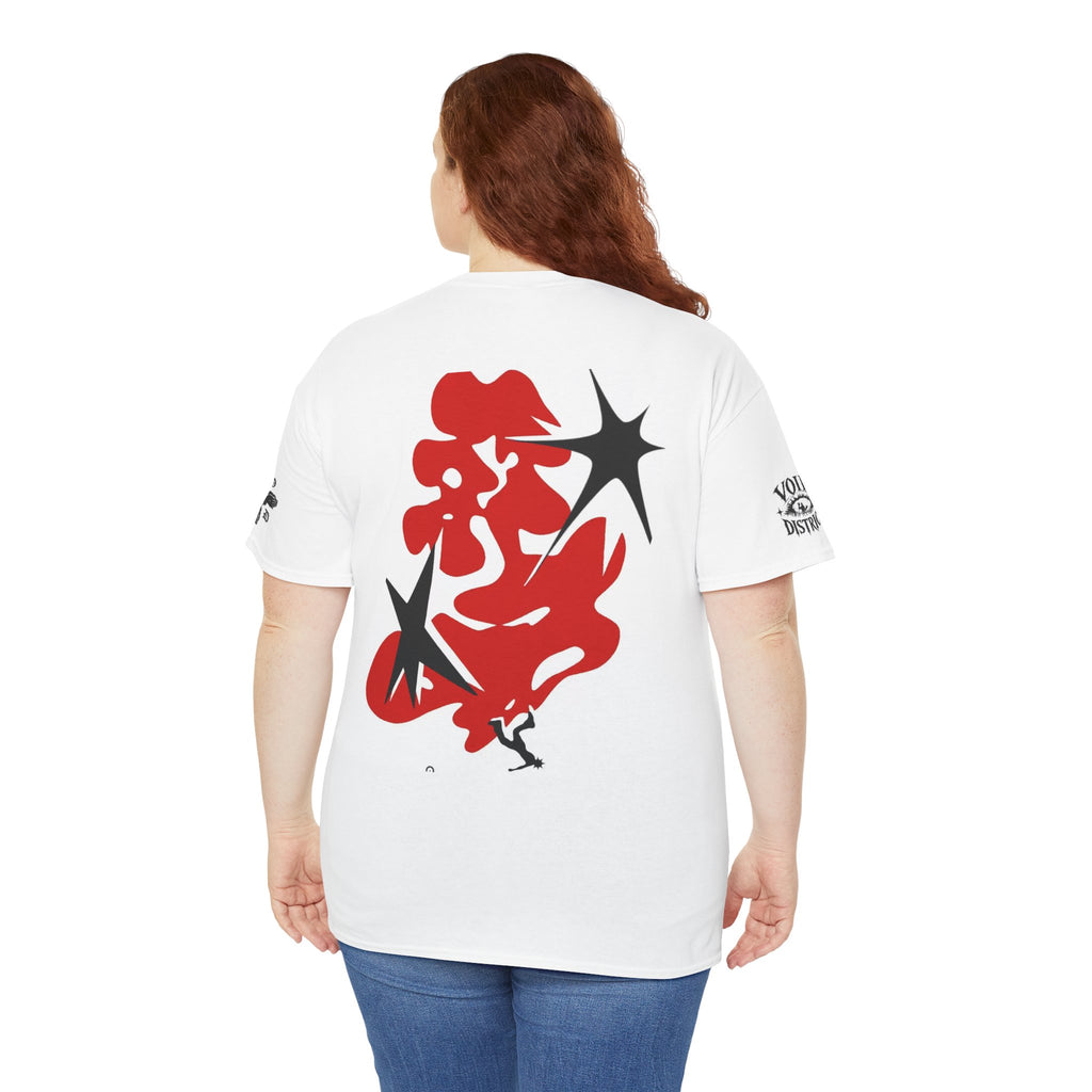 Graphic Tee — Red Exploding Star Streetwear T-Shirt