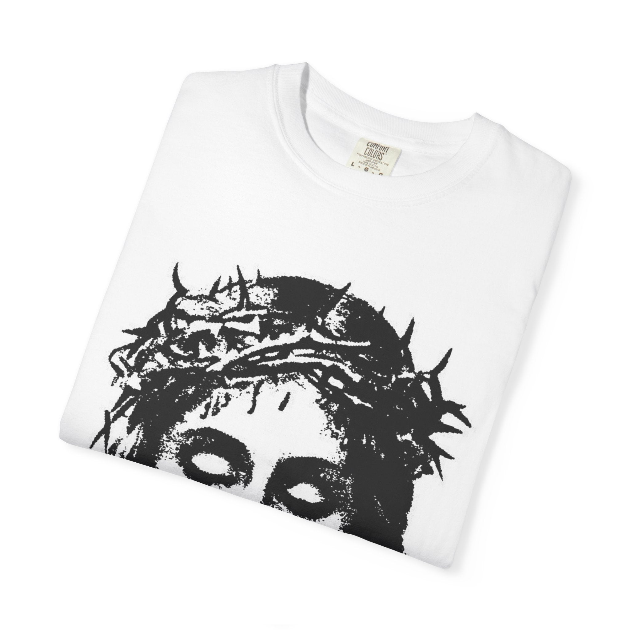 Jesus Crown T-Shirt — 'Never 2 Fly 2 Pray' Graphic Tee