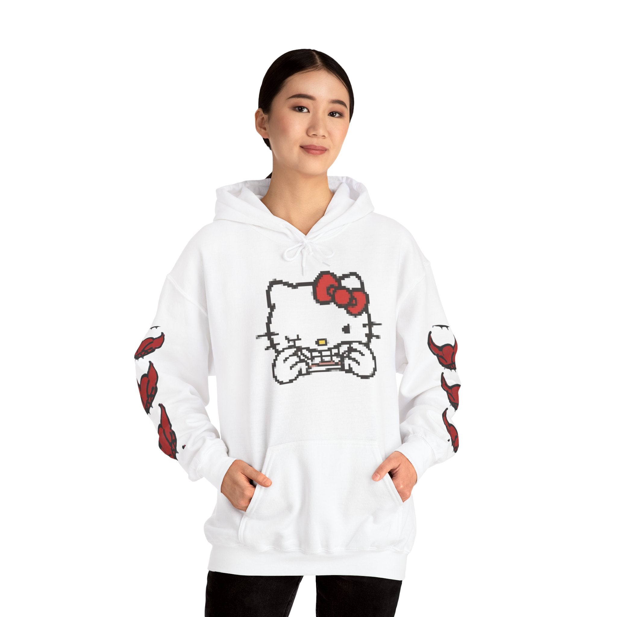 Hello Kitty Red Bow Graphic Hoodie