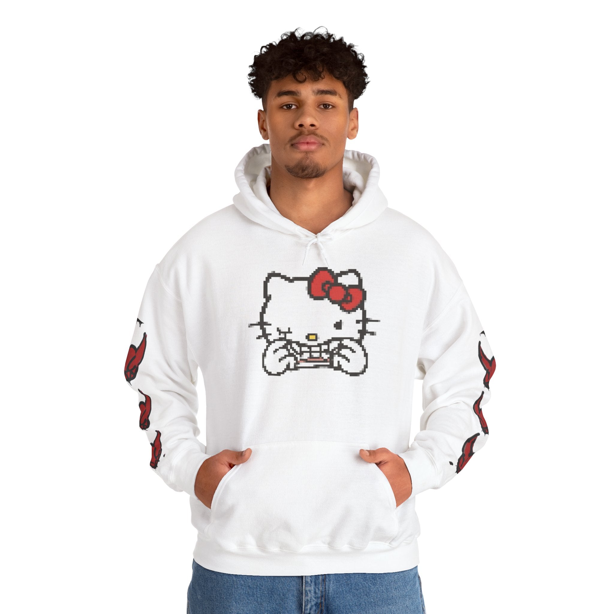Hello Kitty Red Bow Graphic Hoodie