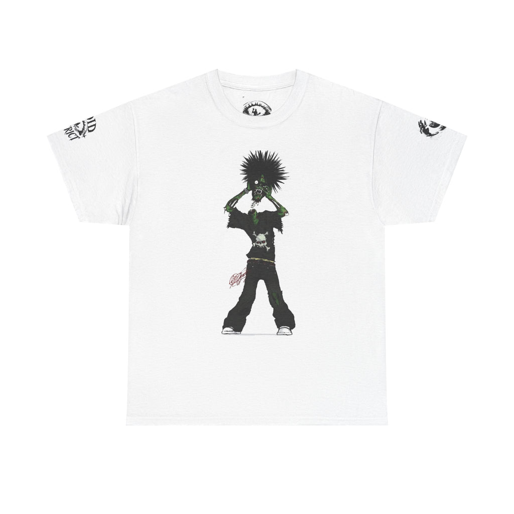 Graphic Tee — Punk Silhouette Front & “BLAH BLAH” Back