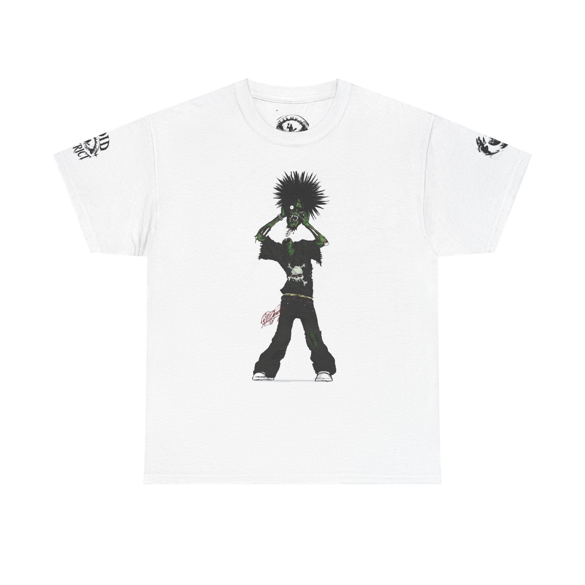 Graphic Tee — Punk Silhouette Front & “BLAH BLAH” Back