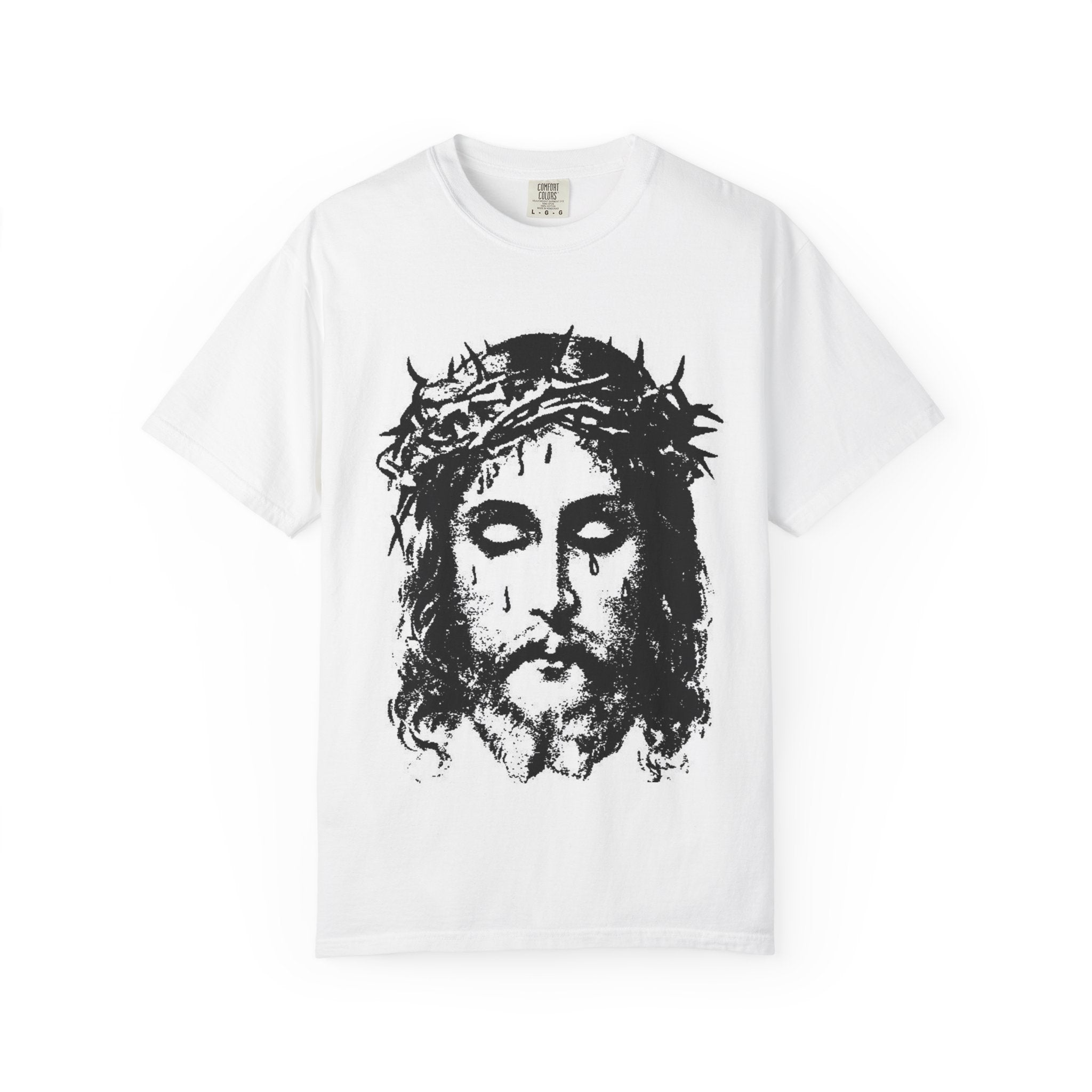 Jesus Crown T-Shirt — 'Never 2 Fly 2 Pray' Graphic Tee