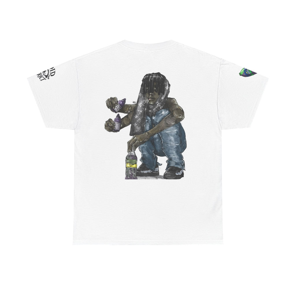 Streetwear Graphic Tee — Gritty Urban Artist Illustration