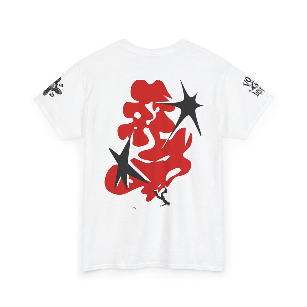 Graphic Tee — Red Exploding Star Streetwear T-Shirt