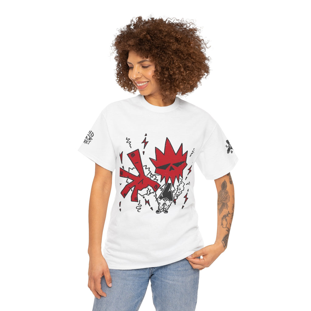 Graphic Tee — Red Exploding Star Streetwear T-Shirt